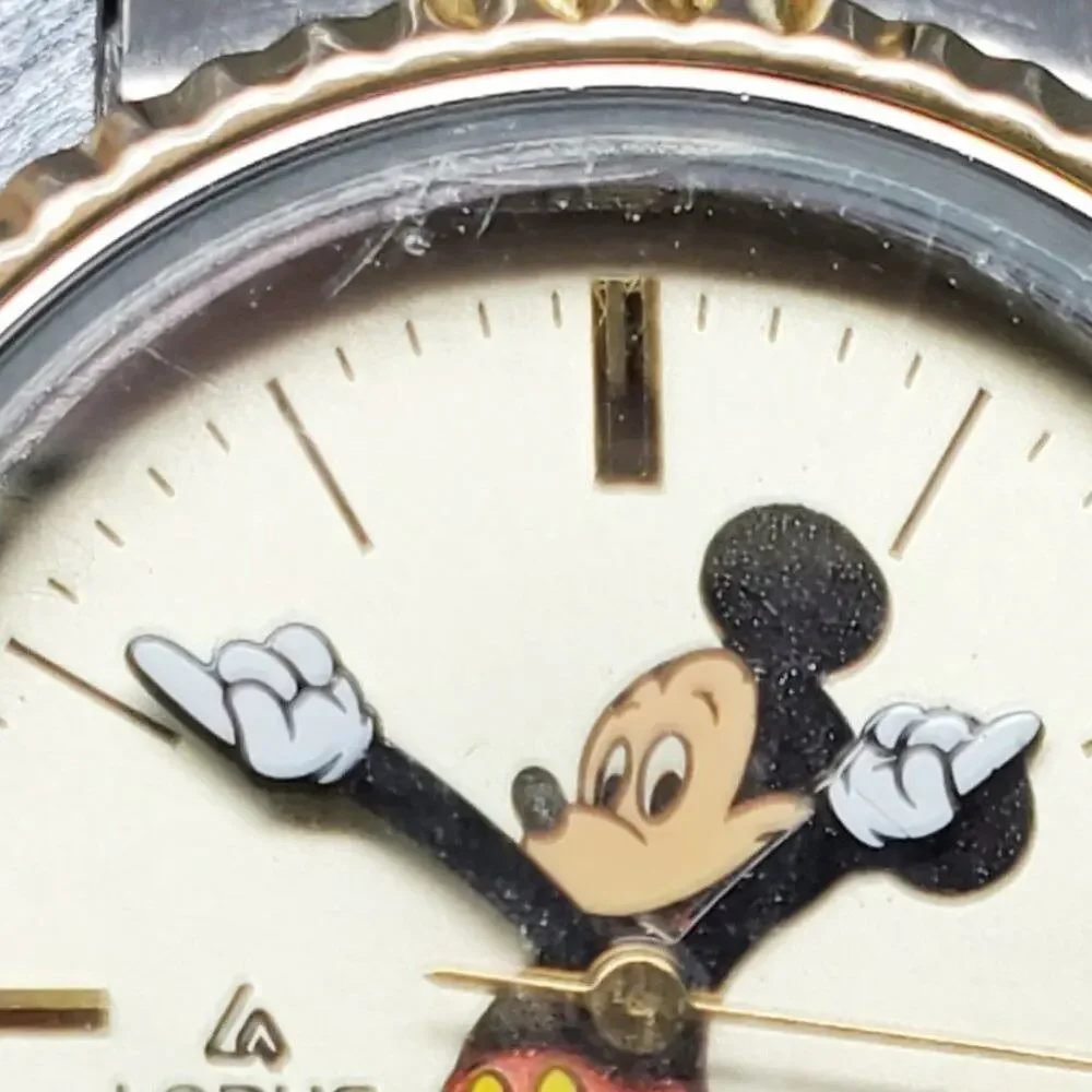 Disney X Lorus Mickey Mouse Vintage Quartz Metal Band Watch